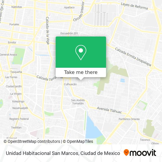 Mapa de Unidad Habitacional San Marcos