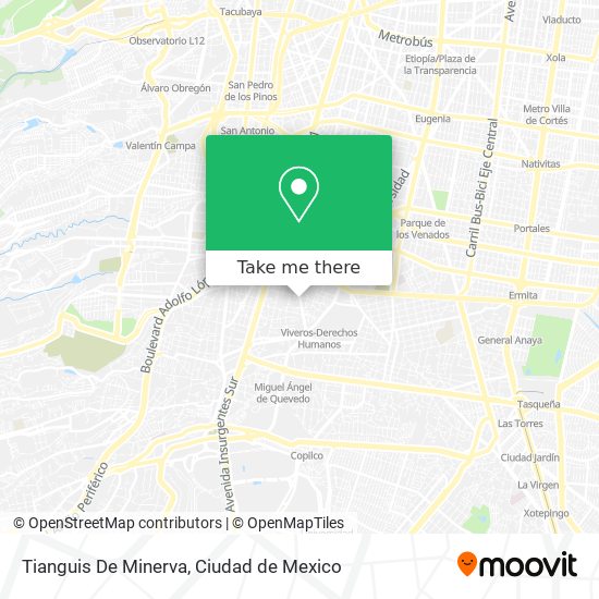 Mapa de Tianguis De Minerva
