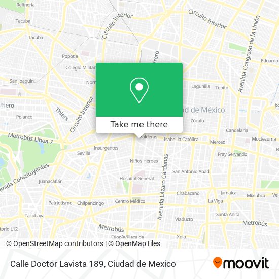 Calle Doctor Lavista 189 map