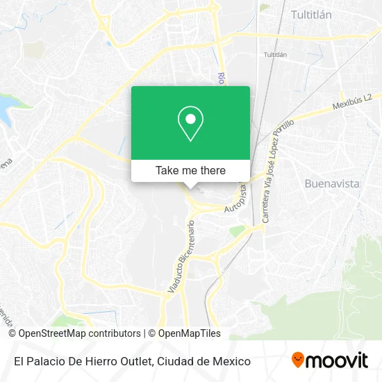 El Palacio De Hierro Outlet map