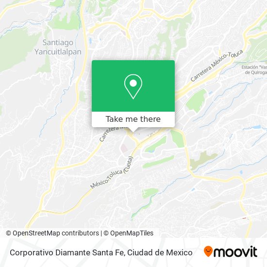 Corporativo Diamante Santa Fe map