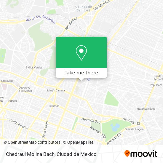 Chedraui Molina Bach map