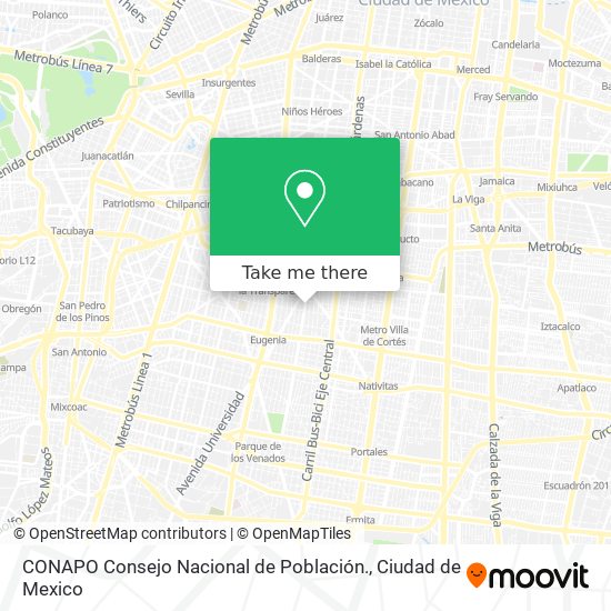 Mapa de CONAPO Consejo Nacional de Población.