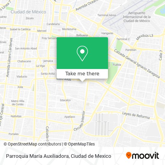 Mapa de Parroquia María Auxiliadora