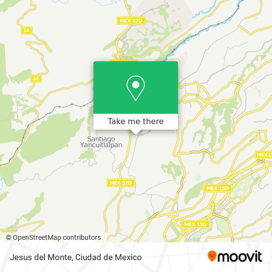 Jesus del Monte map