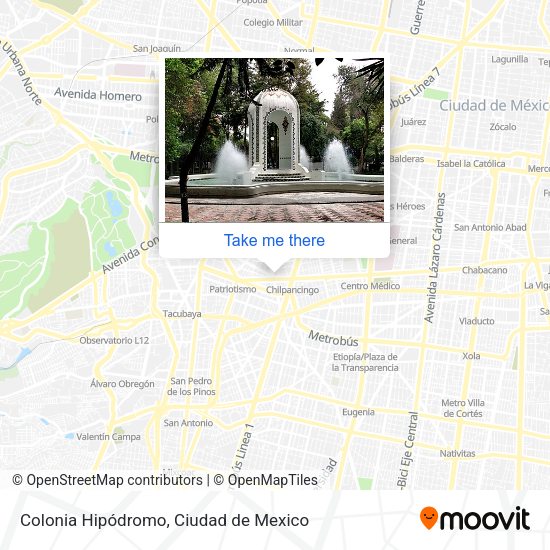 Colonia Hipódromo map