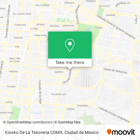 Kiosko De La Tesorería CDMX map