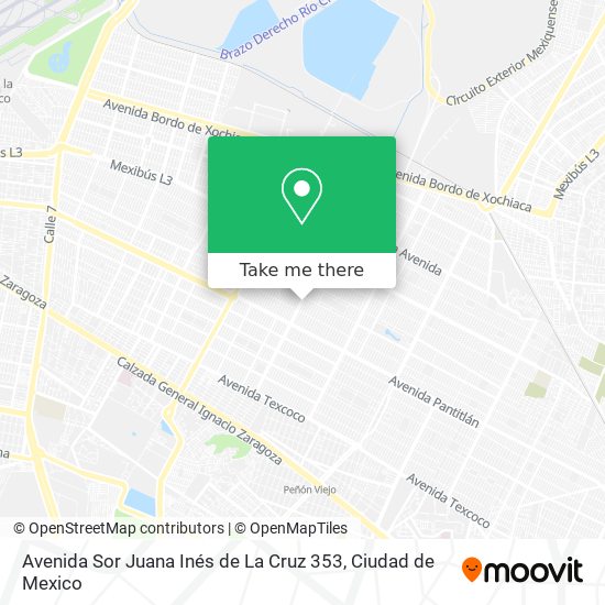 Avenida Sor Juana Inés de La Cruz 353 map