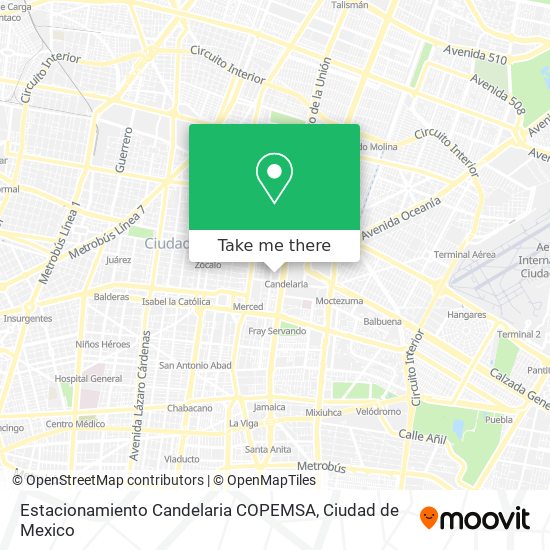 Estacionamiento Candelaria COPEMSA map