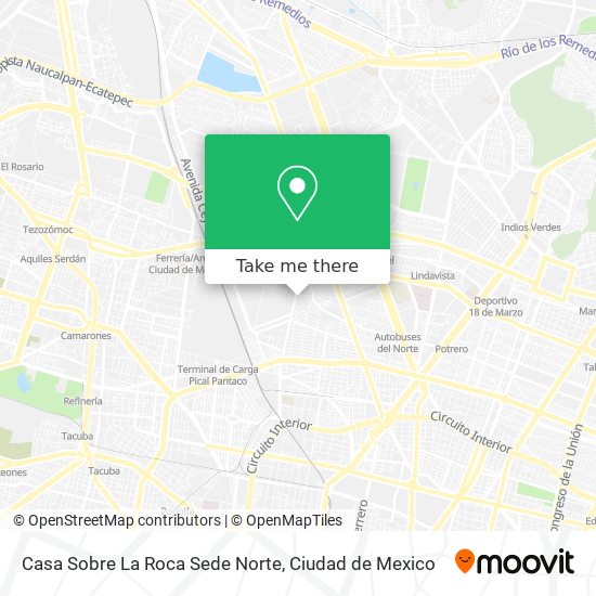 Mapa de Casa Sobre La Roca Sede Norte
