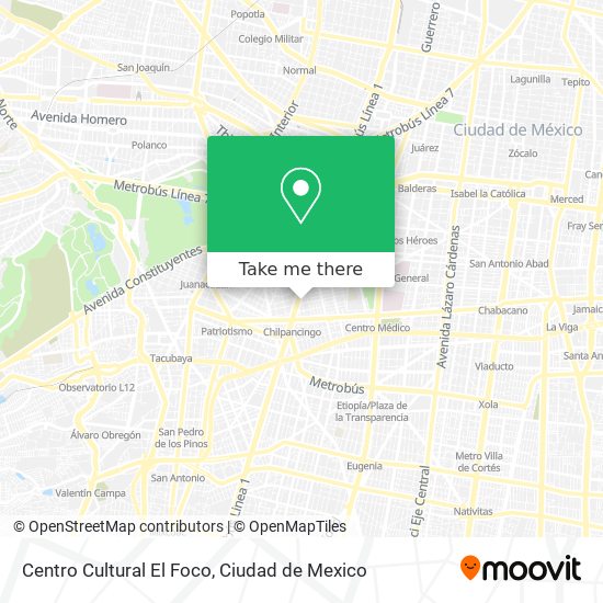 Centro Cultural El Foco map