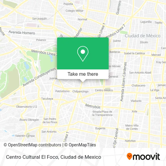 Centro Cultural El Foco map