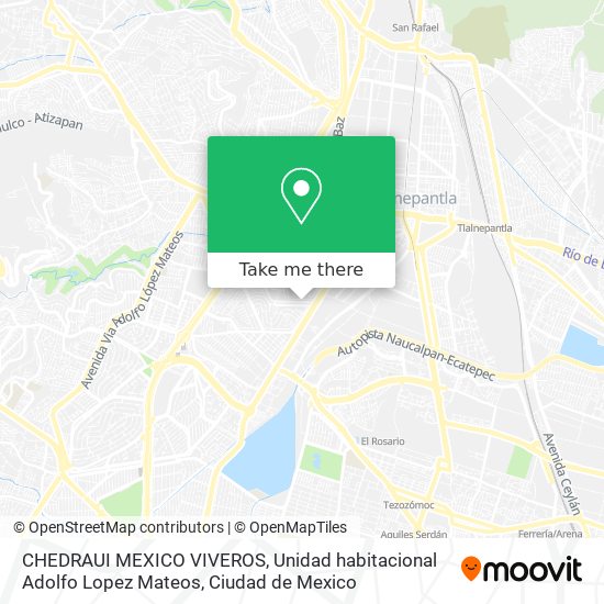 CHEDRAUI MEXICO VIVEROS, Unidad habitacional Adolfo Lopez Mateos map