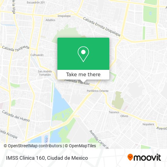 IMSS Clinica 160 map