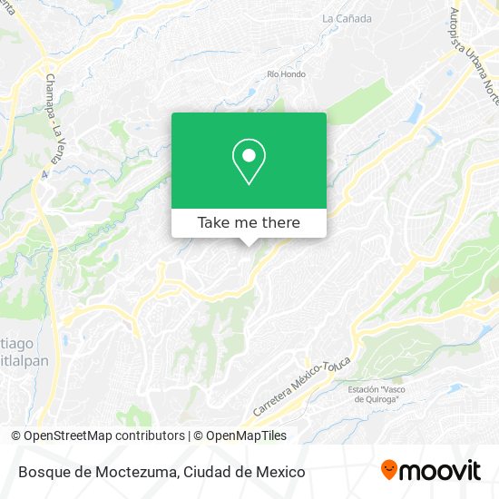 Mapa de Bosque de Moctezuma