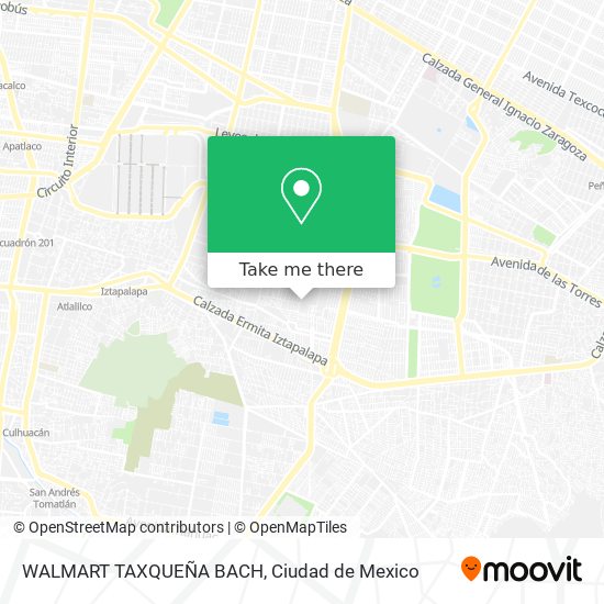 WALMART TAXQUEÑA BACH map