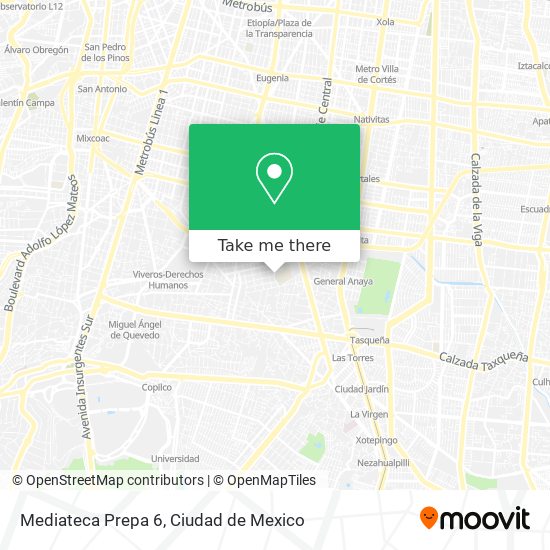 Mapa de Mediateca Prepa 6