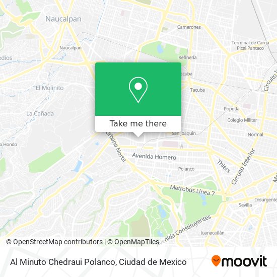 Mapa de Al Minuto Chedraui Polanco