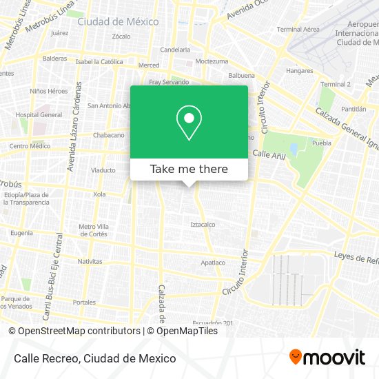 Calle Recreo map