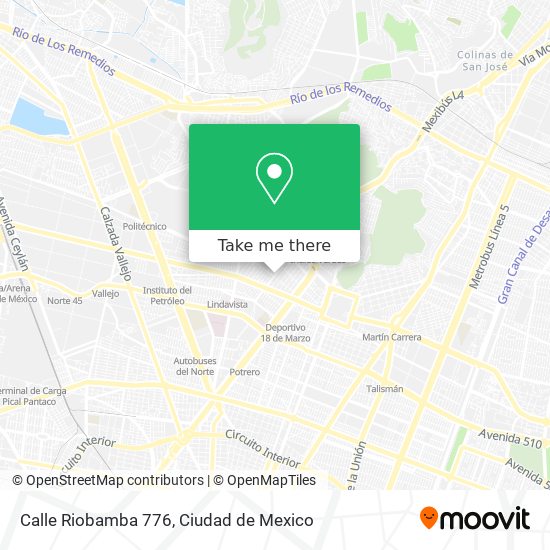 Calle Riobamba 776 map