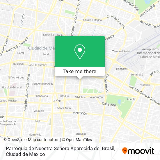 Parroquia de Nuestra Señora Aparecida del Brasil map