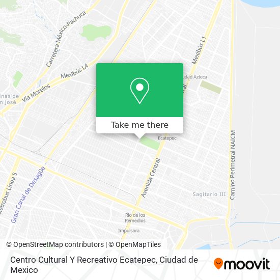 Mapa de Centro Cultural Y Recreativo  Ecatepec