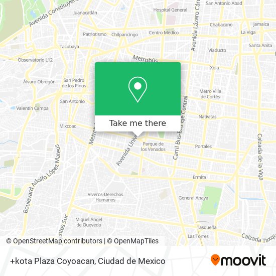 Mapa de +kota Plaza Coyoacan