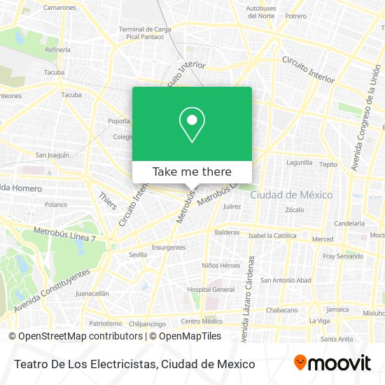 Teatro De Los Electricistas map