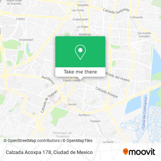 Calzada Acoxpa 178 map