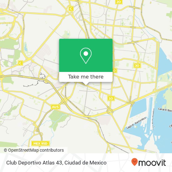 Mapa de Club Deportivo Atlas 43