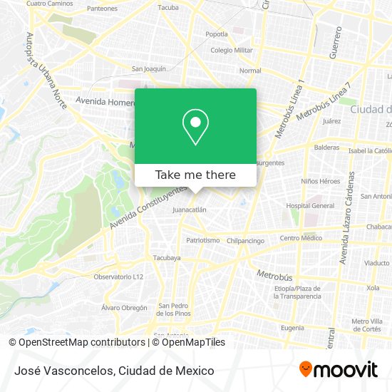 José Vasconcelos map