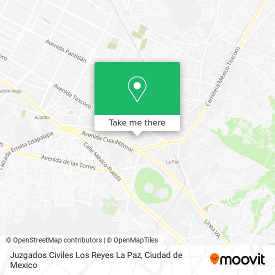 Mapa de Juzgados Civiles Los Reyes La Paz