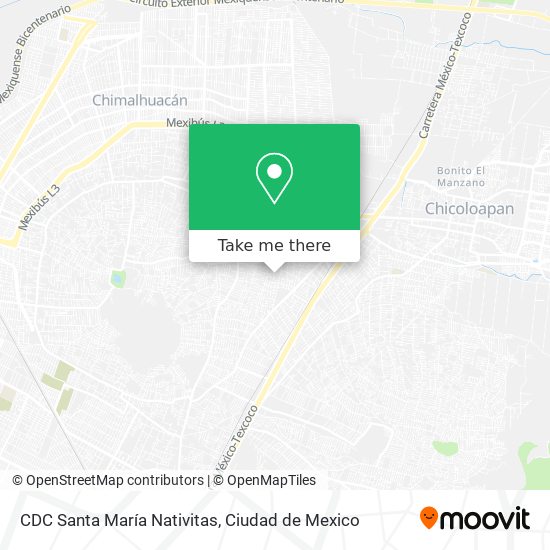 Mapa de CDC Santa María Nativitas