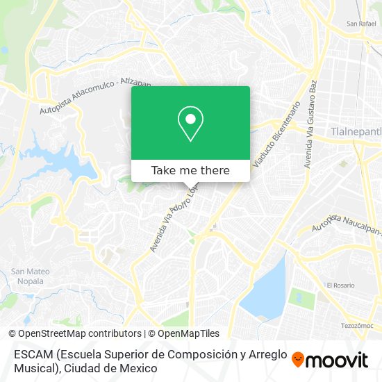 ESCAM (Escuela Superior de Composición y Arreglo Musical) map