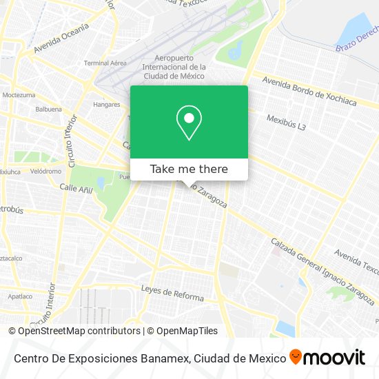 Mapa de Centro De Exposiciones Banamex