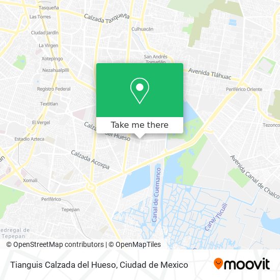 Tianguis Calzada del Hueso map