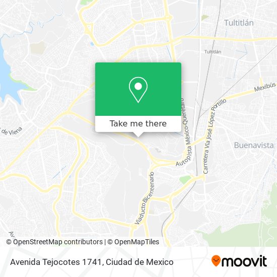 Avenida Tejocotes 1741 map