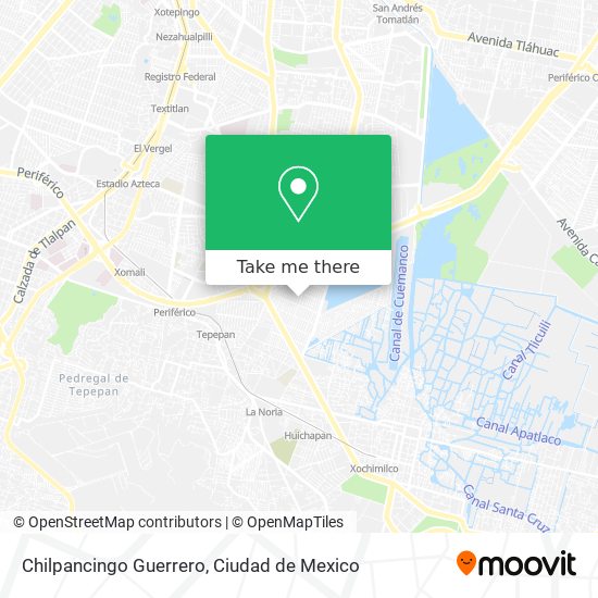 How to get to Chilpancingo Guerrero in Coyoacán by Bus?