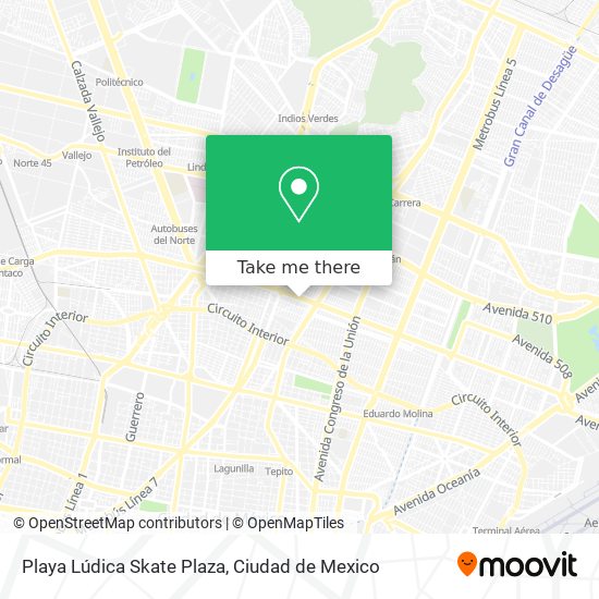 Mapa de Playa Lúdica Skate Plaza
