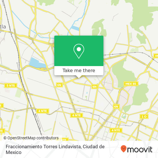 Fraccionamiento Torres Lindavista map