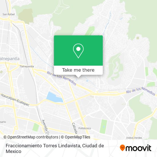 Mapa de Fraccionamiento Torres Lindavista