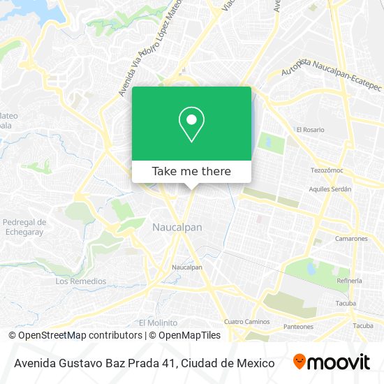 Avenida Gustavo Baz Prada 41 map