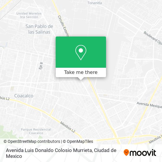 Avenida Luis Donaldo Colosio Murrieta map