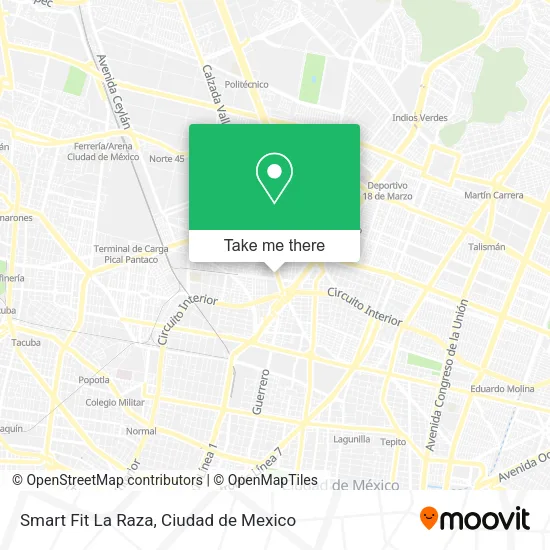 Smart Fit La Raza map