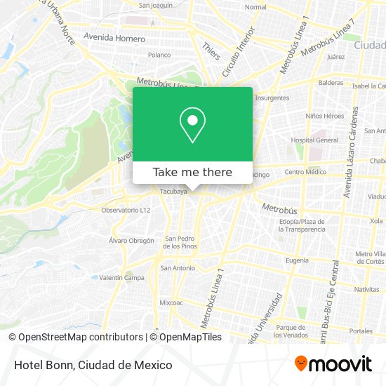 Mapa de Hotel Bonn