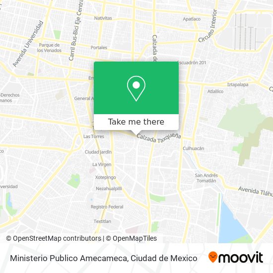 Mapa de Ministerio Publico Amecameca