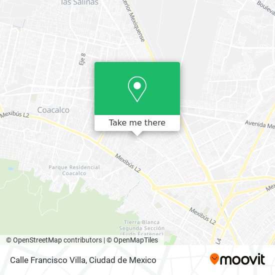 Mapa de Calle Francisco Villa
