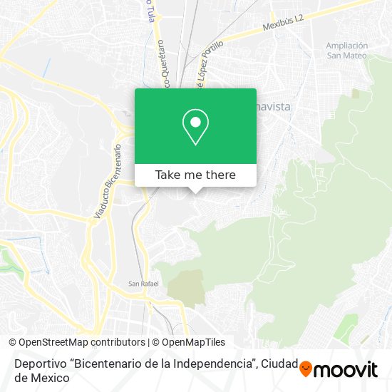 Deportivo “Bicentenario de la Independencia” map