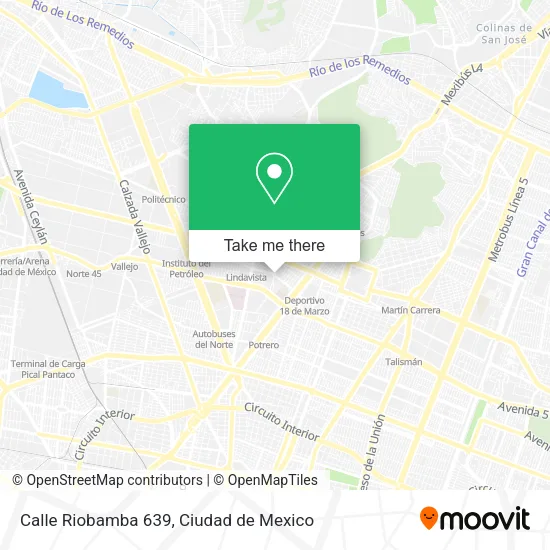 Calle Riobamba 639 map
