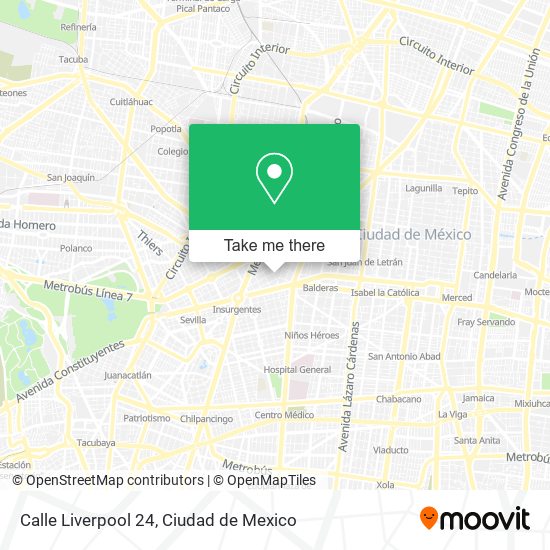 Calle Liverpool 24 map